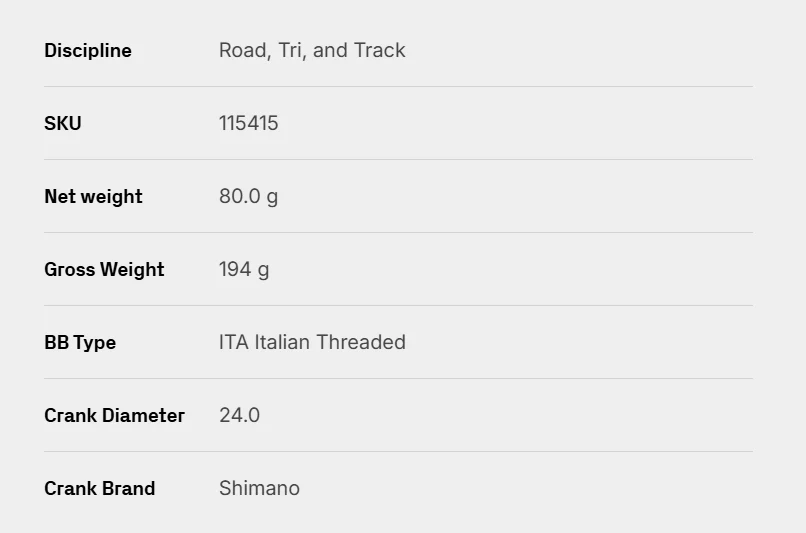 CeramicSpeed - BB ALPHA for ITA Shimano Road detail