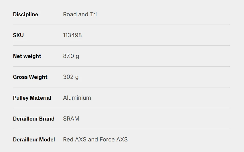 CeramicSpeed - OSPW RS 5-Spoke for SRAM Red D1/Force D1+Red E1 detail