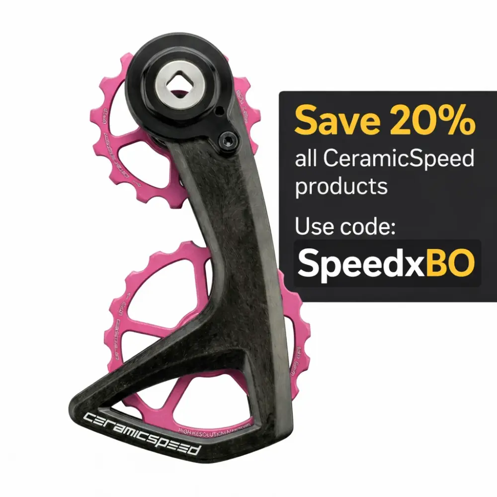Dignity Mobility Exclusive - CeramicSpeed OSPW RS Alpha for SRAM Red AXS (D1/E1) & Force AXS (D1) - Team Pink detail