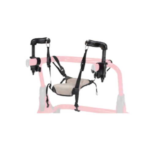 Hip Positioner accessory for gait trainer