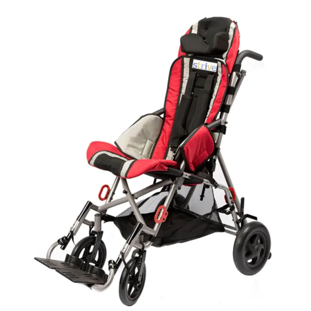 Circle Specialty Strive Adaptive Stroller in 12" Width RED | Dignity Mobility