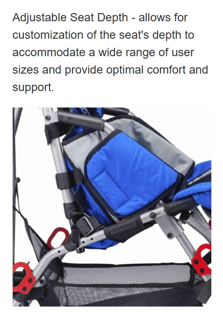Circle Specialty Strive Adaptive Stroller detail