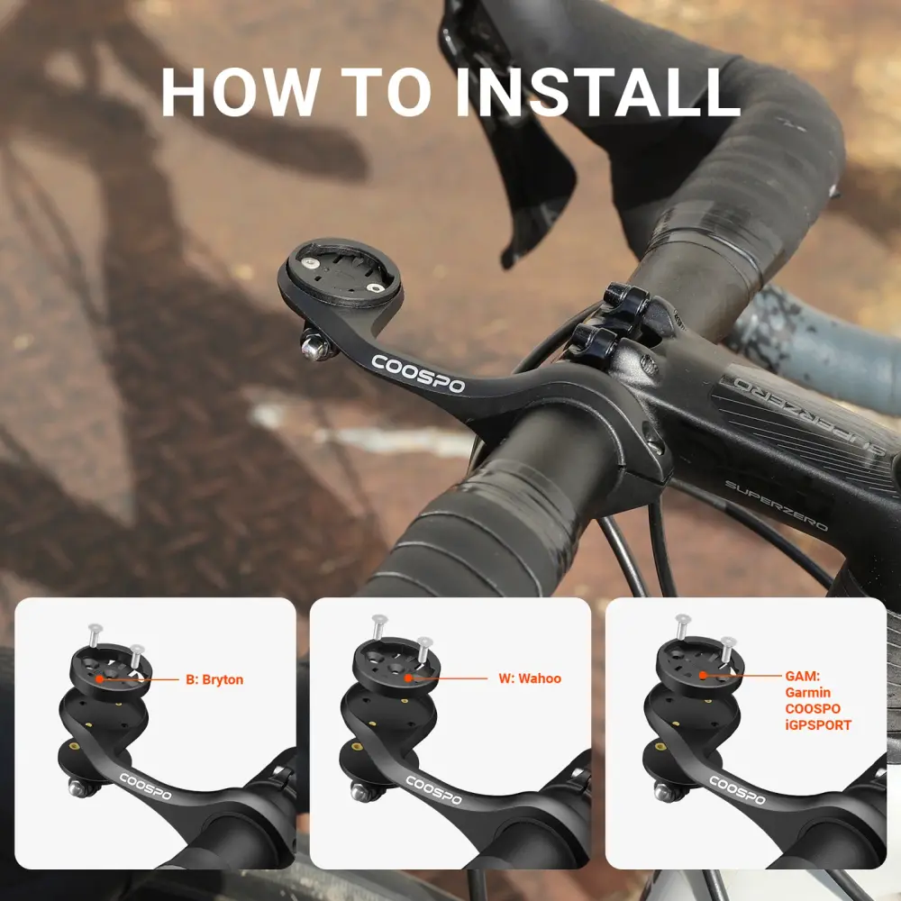 Coospo BCM-B01 Universal Handlebar Computer Mount detail