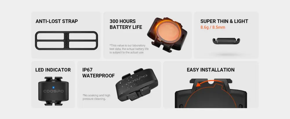 Coospo BK9C Cadence Sensor detail