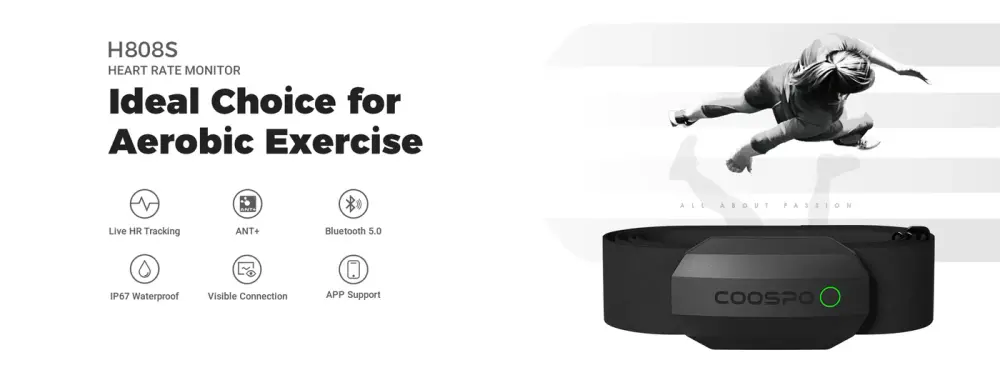 Coospo H808S Chest Heart Rate Monitor detail