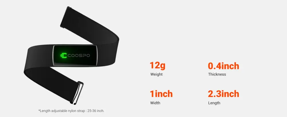 Coospo H9Z Chest Heart Rate Monitor detail