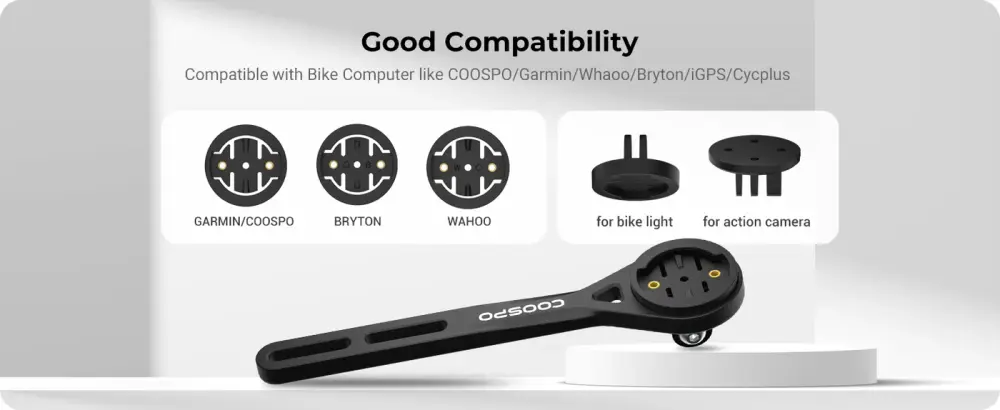 Coospo MT6S Aero Integrated Out-Front Computer Mount detail