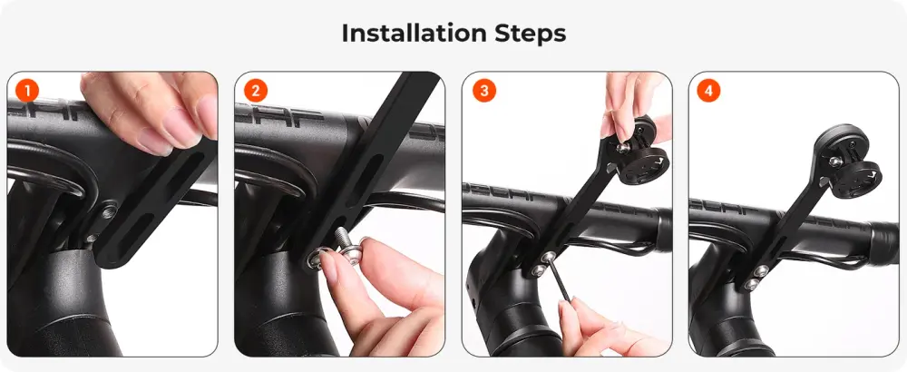 Coospo MT6S Aero Integrated Out-Front Computer Mount detail