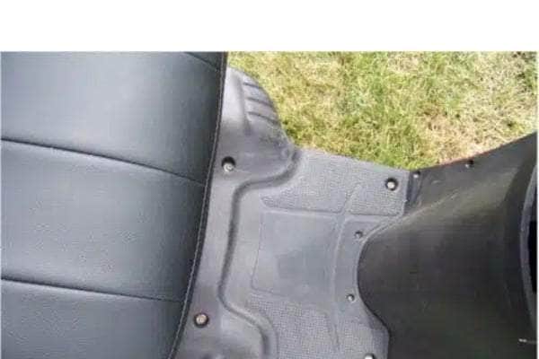Top view of EMS-2S600 Electric Scooter showing the comfortable seating and mirrors that enhance safety and visibility.