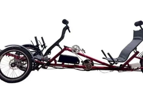 Two adjustable reclining seats on the Electric Tandem Recumbent Trike for ultimate comfort and relaxation.