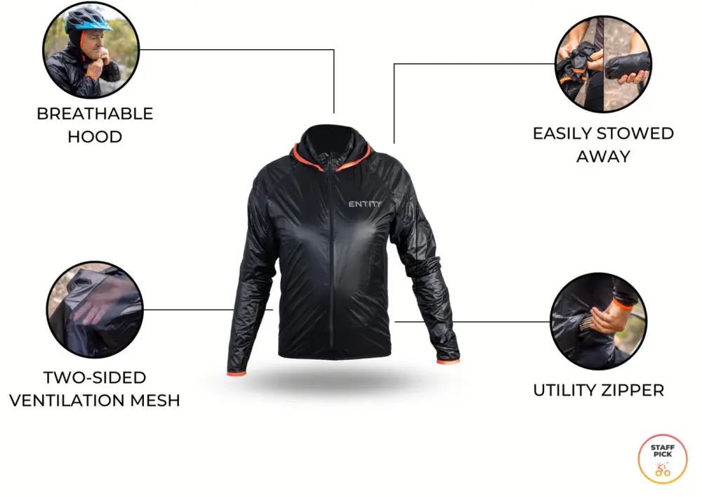 Entity RS15 Wind Shell Jacket detail