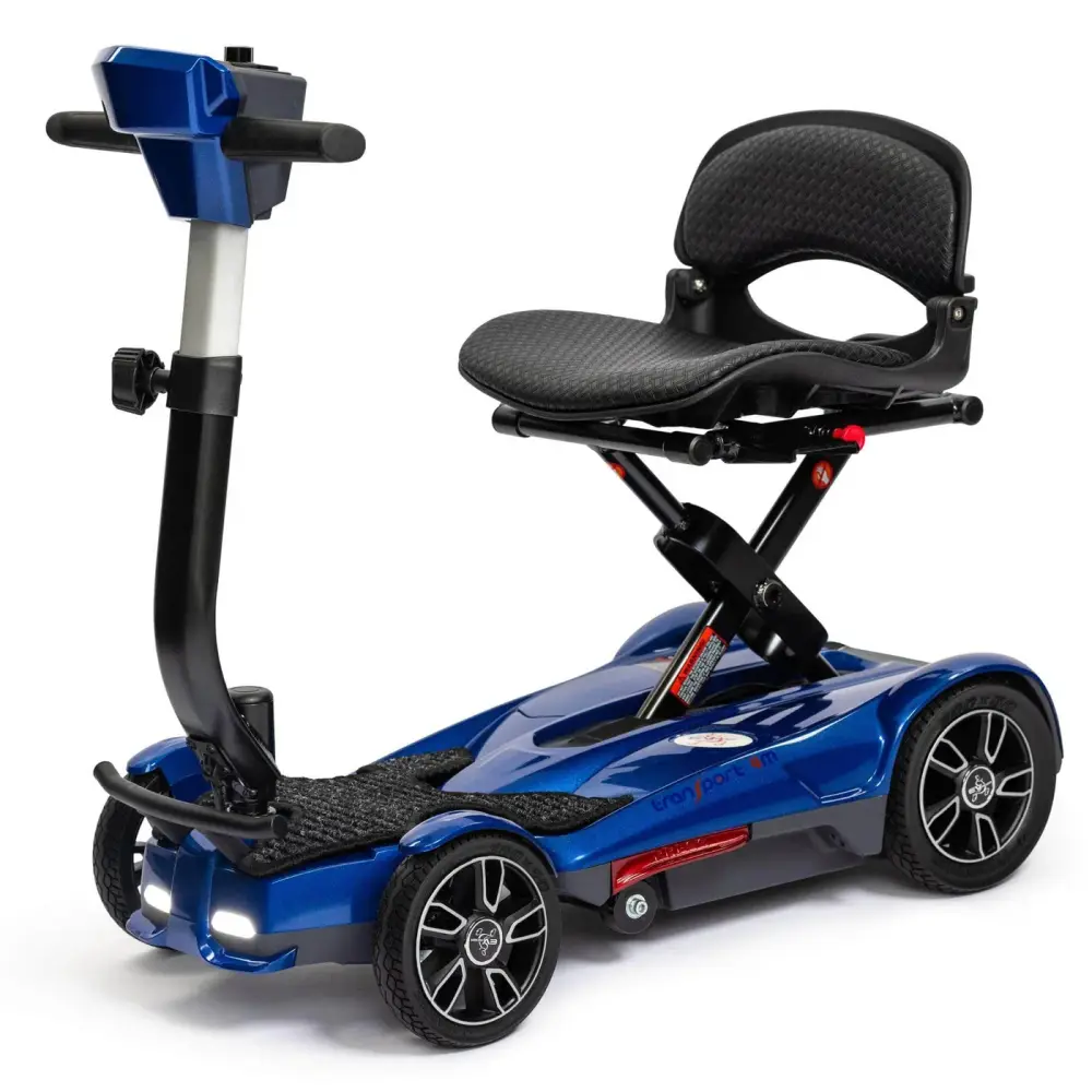EV Rider Manual Fold 4 Wheel Folding Mobility Scooter in Blue | Dignity Mobility