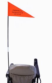 Foldable Safety Flag For Scooter Or Wheelchair detail