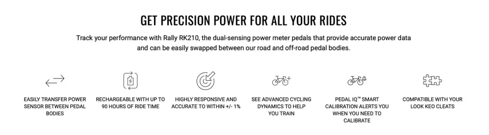 Garmin Rally RK210 Power Meter Pedals detail