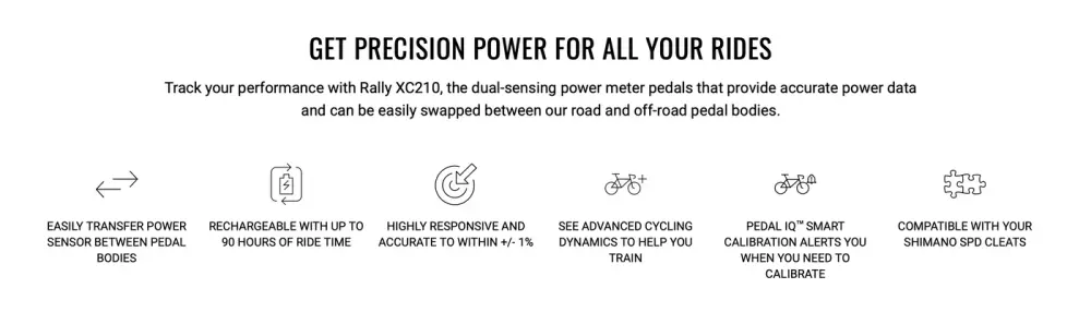 Garmin Rally XC210 Dual-Sensing Power Meter Pedals detail