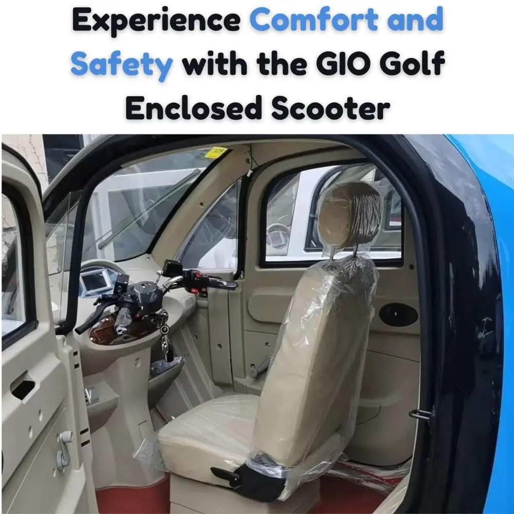 Experience Comfort and Safety with the GIO Golf Enclosed Scooter