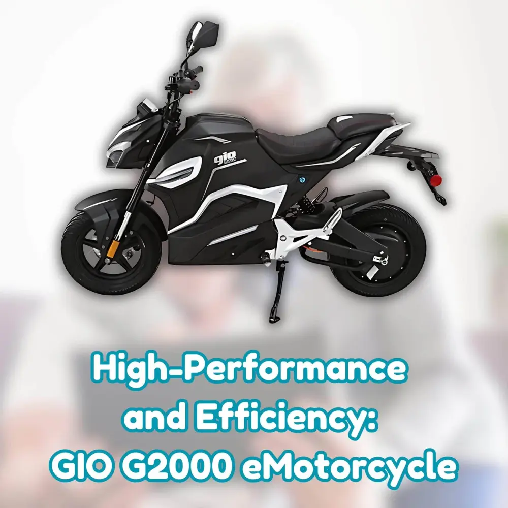 High-Performance and Efficiency: GIO G2000 eMotorcycle