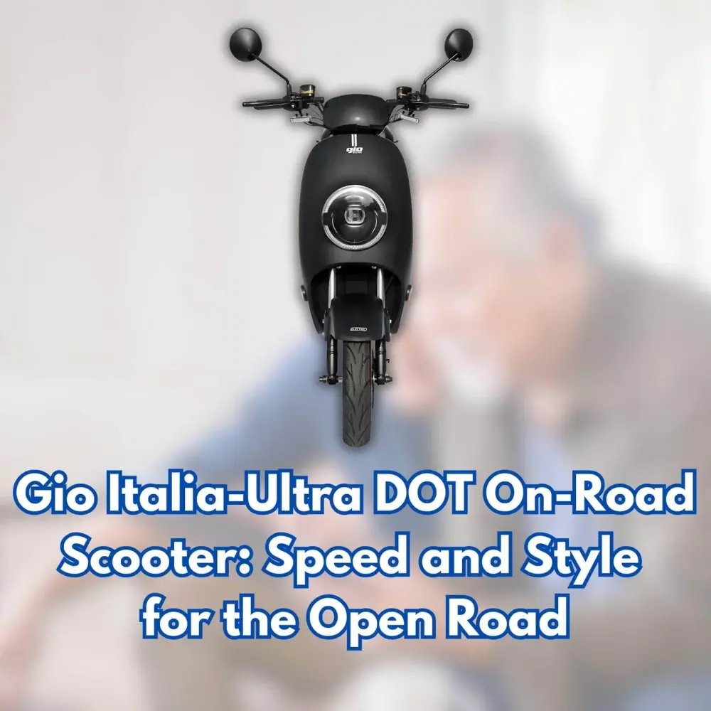 Gio Italia-Ultra DOT On-Road Scooter: Speed and Style for the Open Road