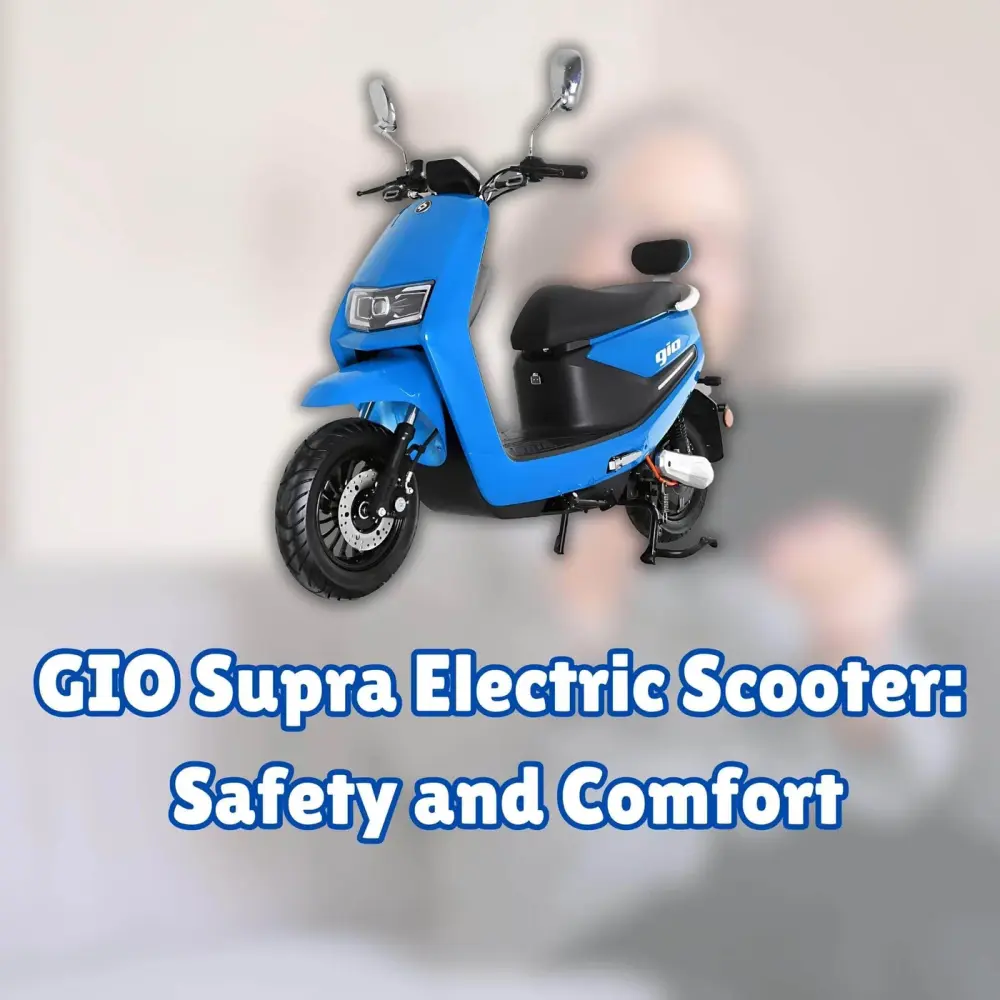 GIO Supra Electric Scooter: Safety and Comfort