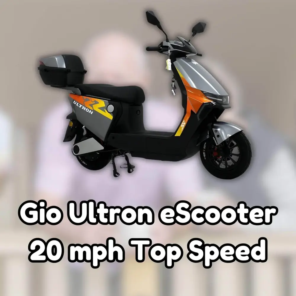 Gio Ultron eScooter: 20 mph Top Speed