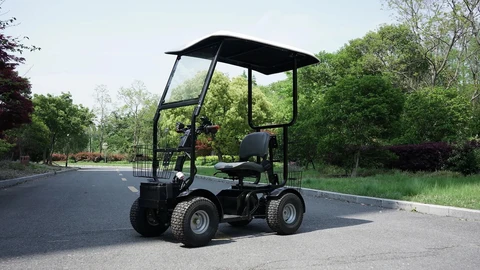 Green Transporter Cheeta Ninja All-Terrain Mobility Scooter outdoors