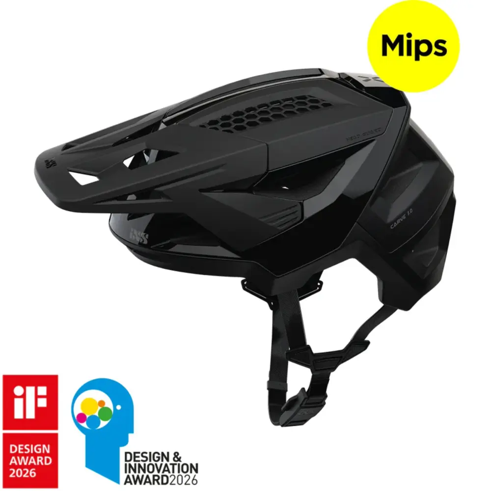 iXS Carve 1.0 MIPS Helmet in Black / S (53-56cm) | Dignity Mobility