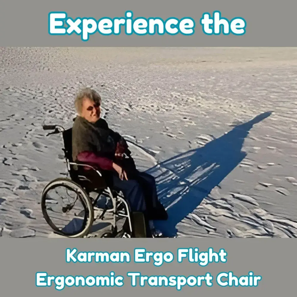 Experience the Karman Ergo Flight Ergonomic Transport Chair