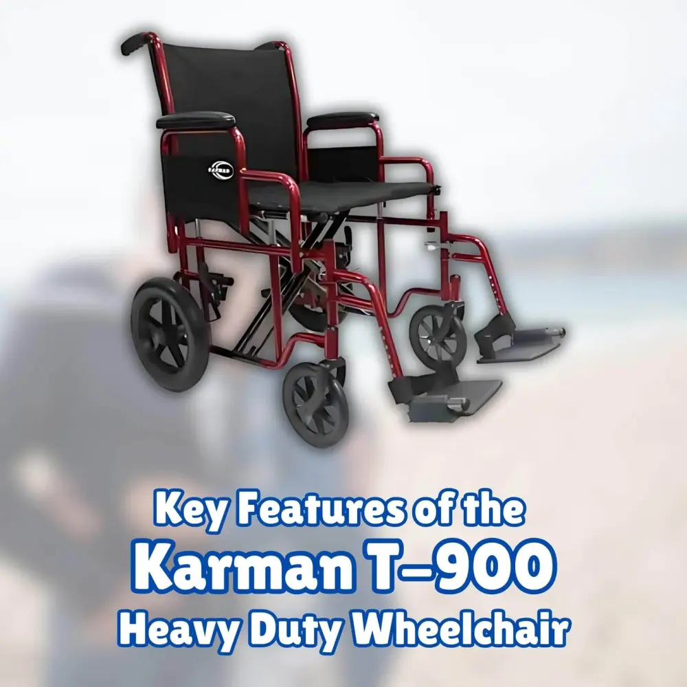 Key Features of the Karman T-900 Karman Heavy Duty Wheelchair