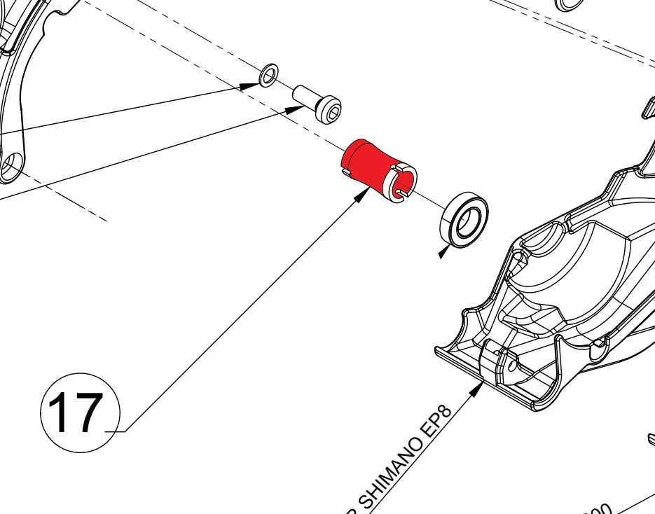 Polygon Siskiu T - Main Pivot Bearing Spacer | Dignity Mobility