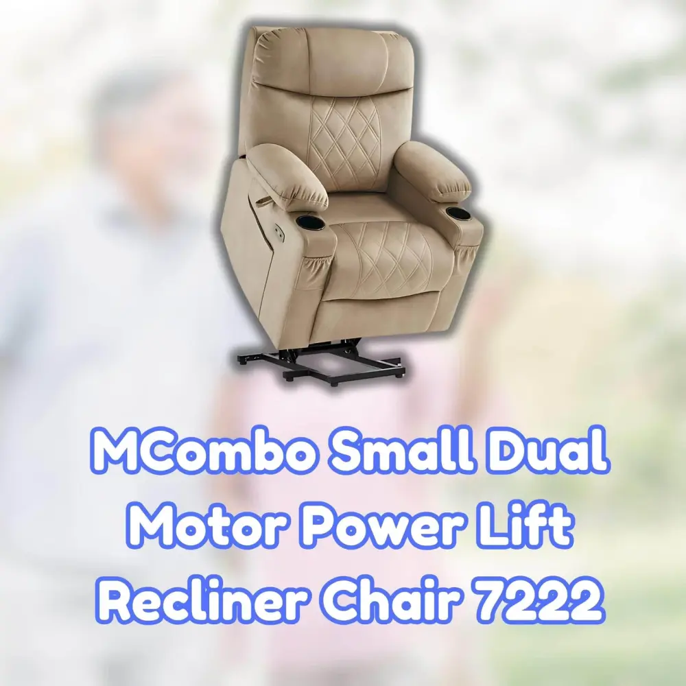 MCombo Small Dual Motor Power Lift Recliner Chair 7222