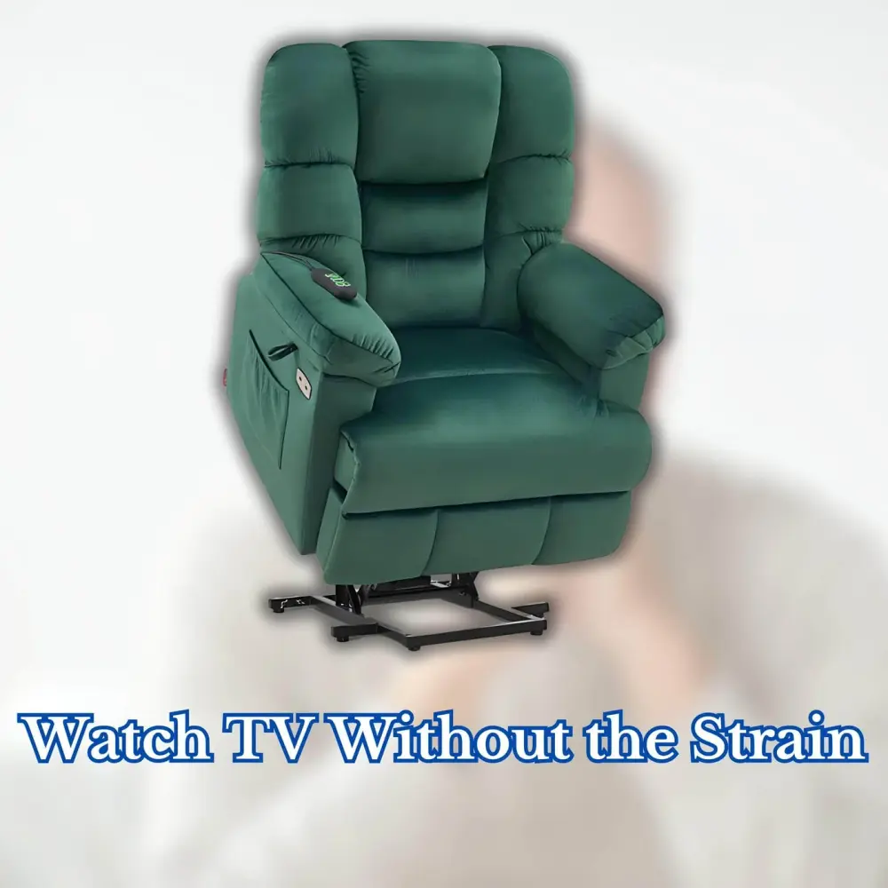 MCombo Lay Flat Dual Motor Power Lift Recliner Chair: Watch TV Without the Strain