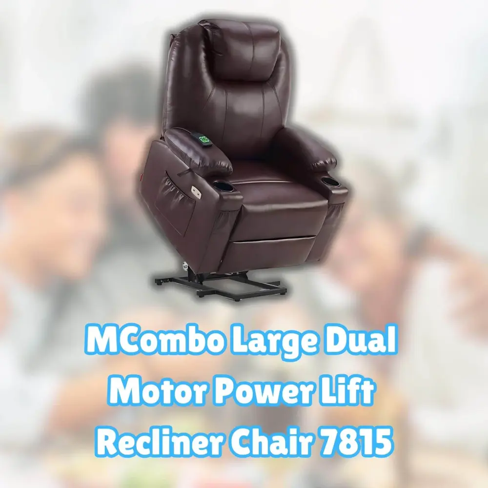 MCombo Large Dual Motor Power Lift Recliner Chair 7815