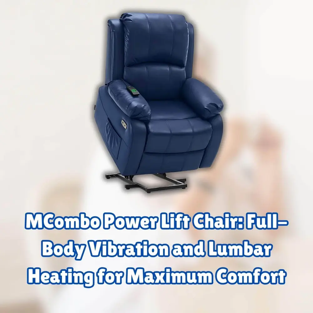 MCombo Power Lift Chair: Full-Body Vibration and Lumbar Heating for Maximum Comfort