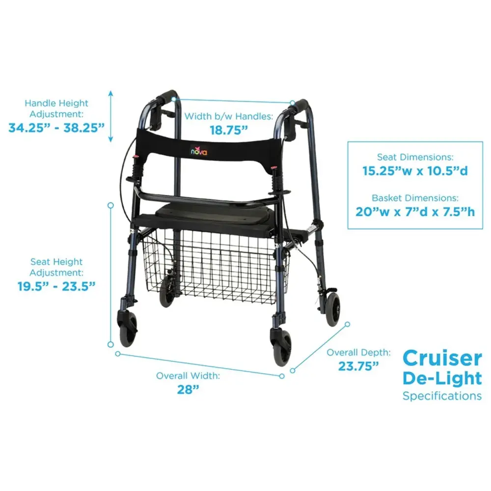 Nova Medical Cruiser De-Light Hybrid Walker