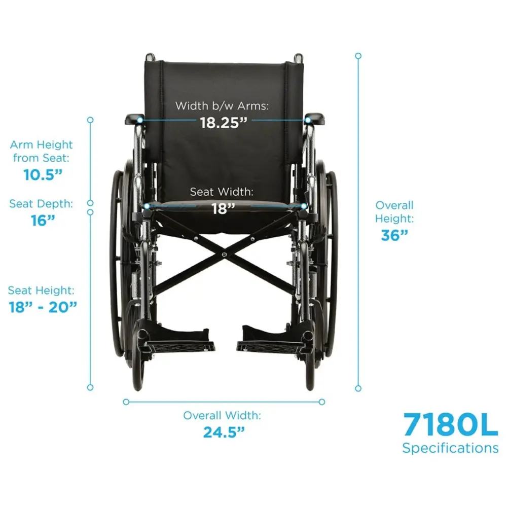 Steel Hammertone Wheelchair