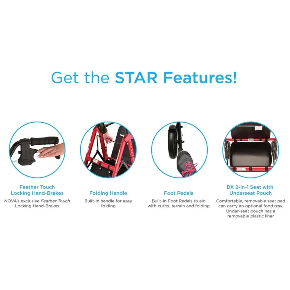 STAR 8 DX Rollator Walker