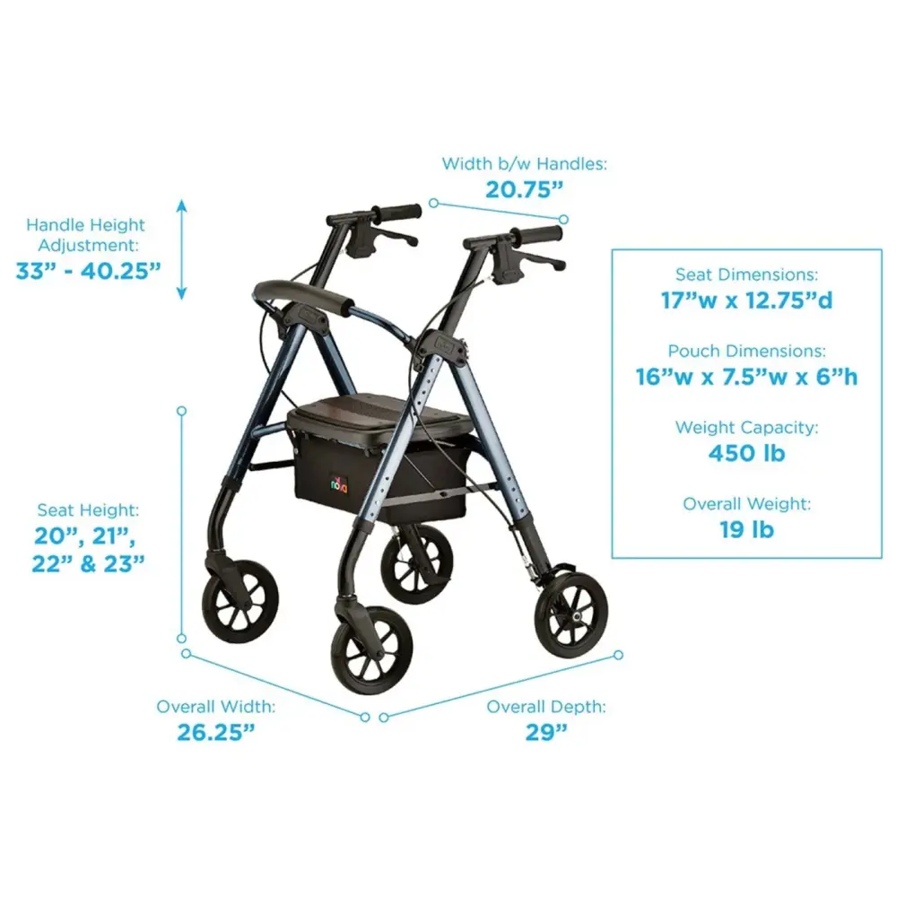 STAR 8 DX HD Rollator Walker
