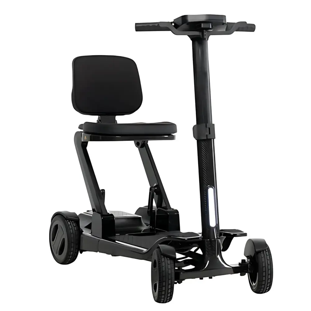 Pride Go Go Carbon Travel Mobility Scooter corner
