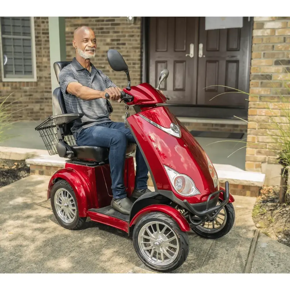 Red Elephant Heavy Duty Mobility Scooter front angle