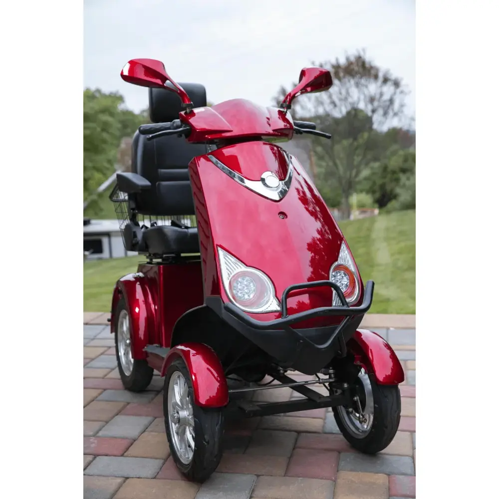 Red Elephant Heavy Duty Mobility Scooter angled view