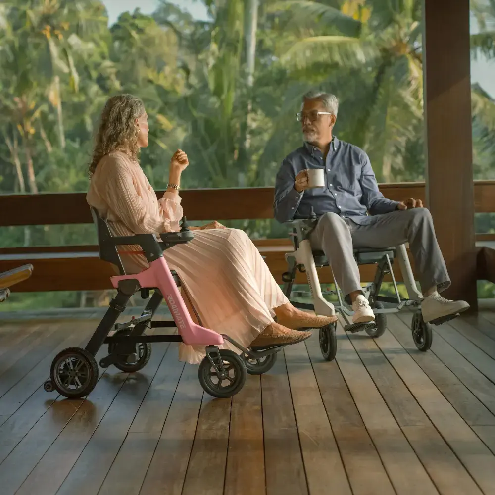 Roamate 3-in-1 Hybrid Electric Wheelchair as a rollator
