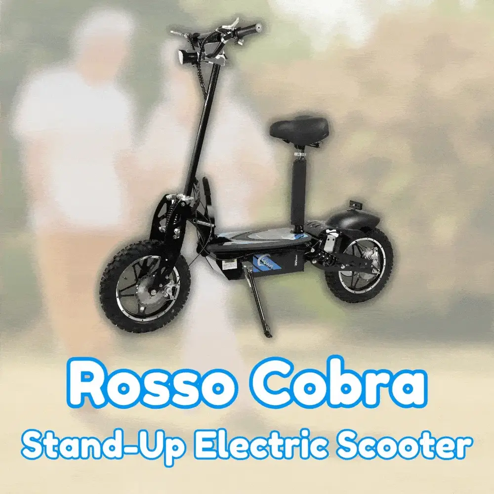 Rosso Cobra Stand-up Electric Scooter GIF Banner