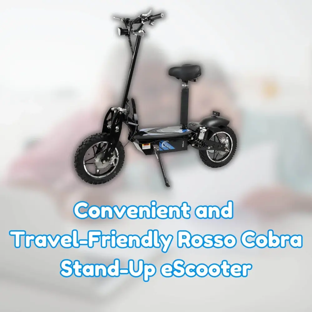 Convenient and Travel-Friendly Rosso Cobra Stand-Up eScooter