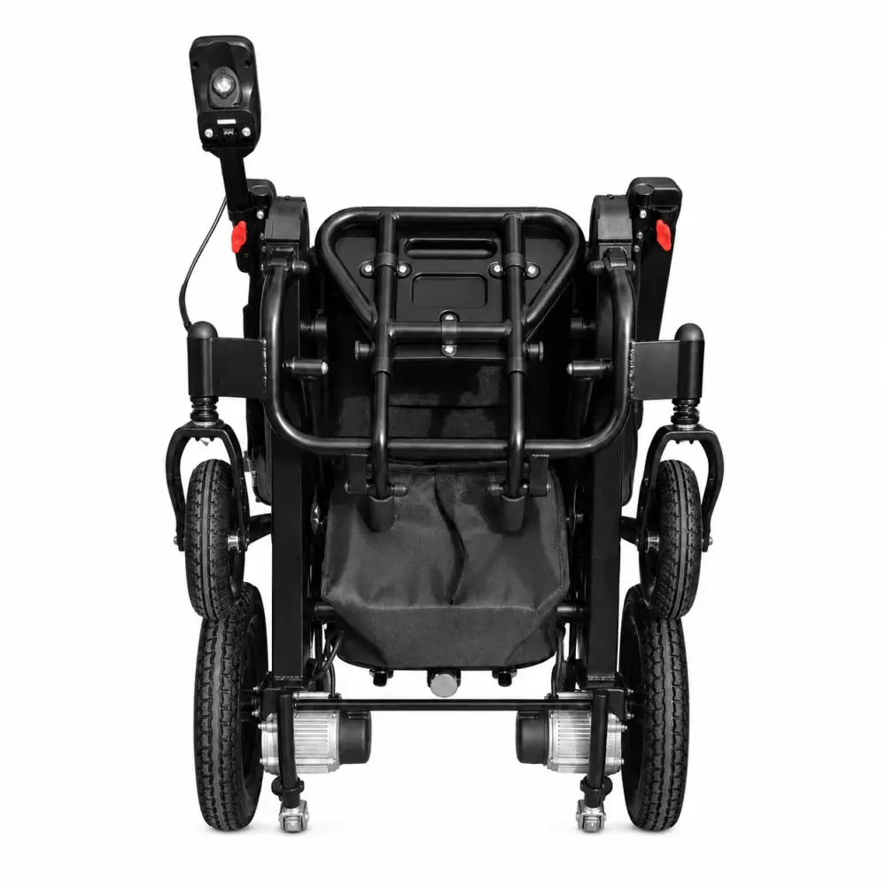 Rear view of the SkyHawk folded flat for storage