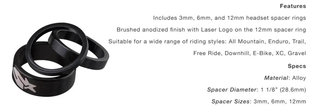 Spank Spacer Kit detail