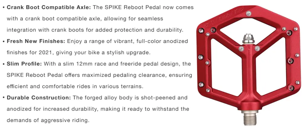 Spank Spike Reboot Pedals detail