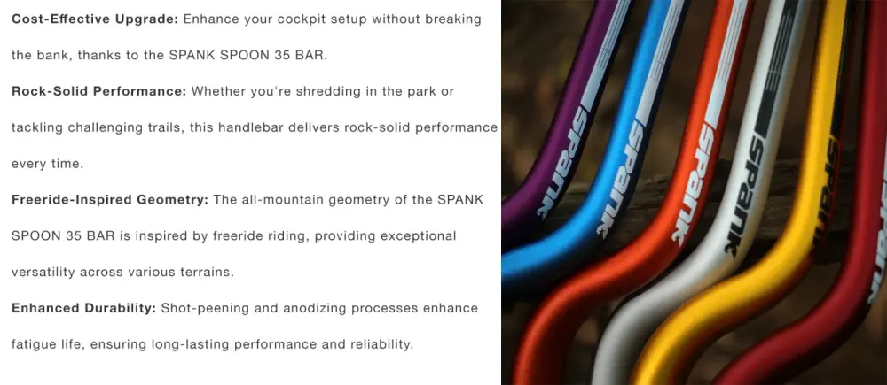 Spank Spoon 35 Bar detail