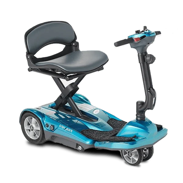 EV Rider Auto Folding Plus 4 Wheel Mobility Scooter in Blue | Dignity Mobility