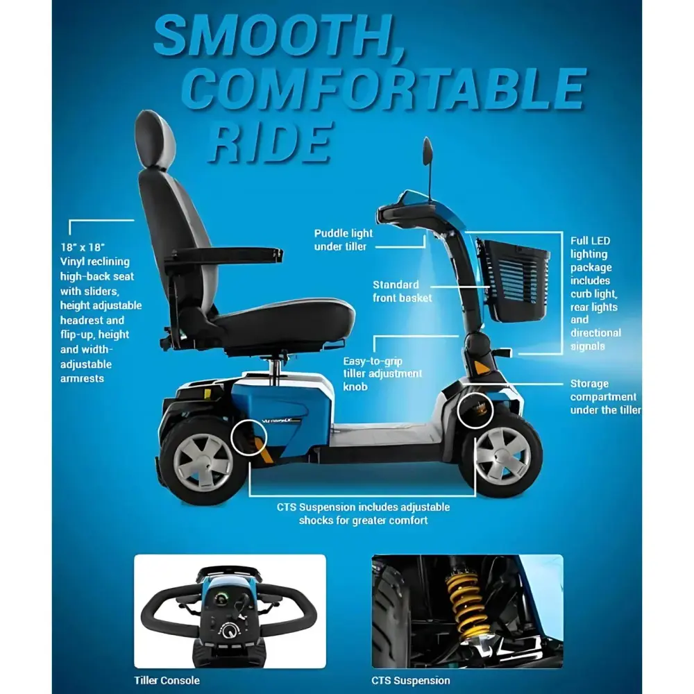 Victory® LX Sport 4-Wheel Mobility Scooter lights