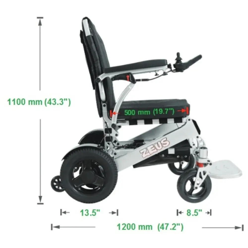 Zeus Power Chair Seat Sppecs
